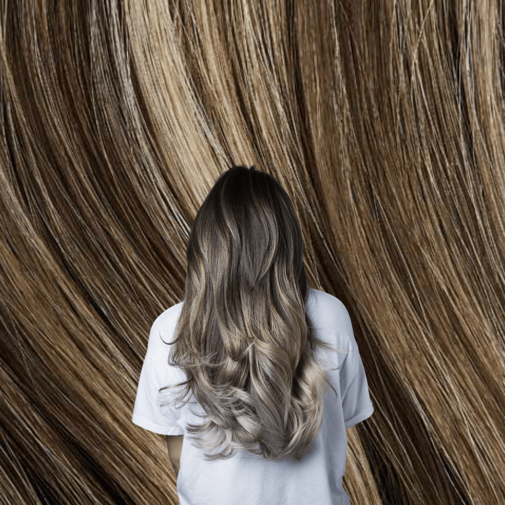 Tape In Hair Extensions Ash Brown Ash Blonde Remy Human Hair