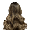 Ash Brown Dirty Blonde Highlights | Full Lace Virgin Human Hair Wig