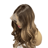 Ash Brown Dirty Blonde Highlights | Full Lace Virgin Human Hair Wig