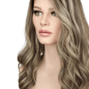 Ash Brown Ash Blonde Highlights | Glueless Silk Top Virgin Human Hair Wig