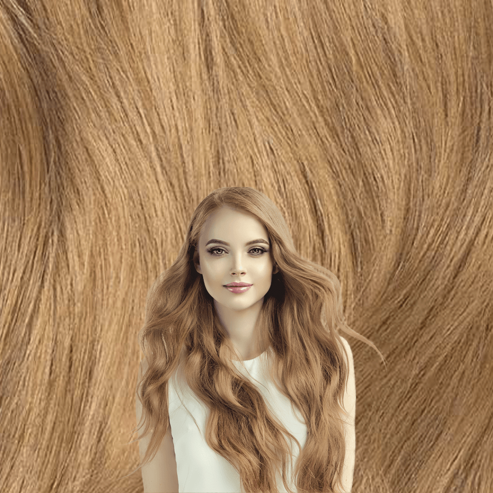 Wire Hair Extensions Strawberry Blonde Remy Human Hair 14