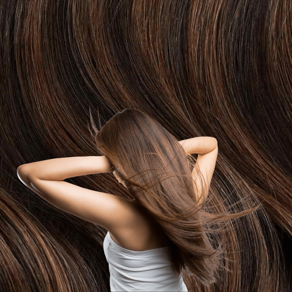 Black / Brown (#1b) SEW IN HAIR WEFT 100% real hair (human hair)