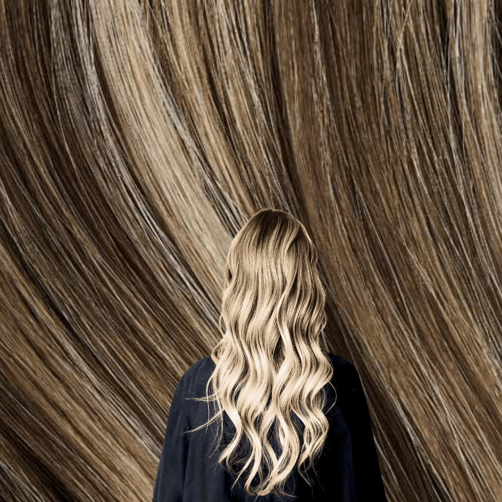 Tape In Hair Extensions Ash Blonde Ash Brown Highlights Remy