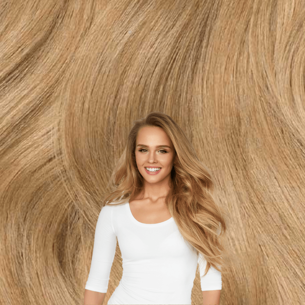 Human hair extensions tape in blonde best sale