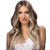 Ash Brown Ash Blonde Balayage | Remy Human Hair Weft Clip-Ins + FREE Bamboo Brush