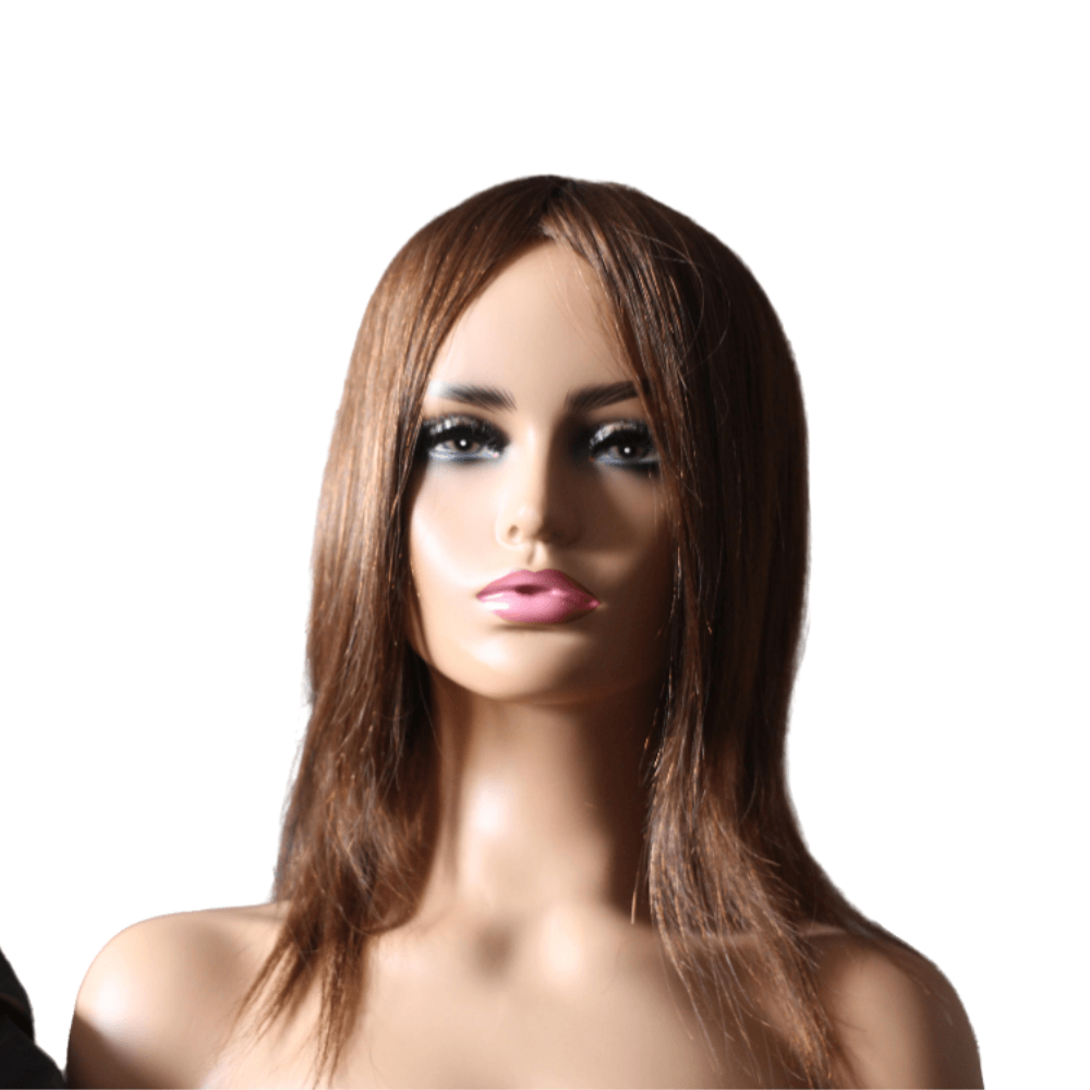 European Human Hair Topper | Auburn Brown + Free Gift