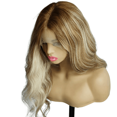 Caramel Blonde Highlights | Full Lace Virgin Human Hair Wig