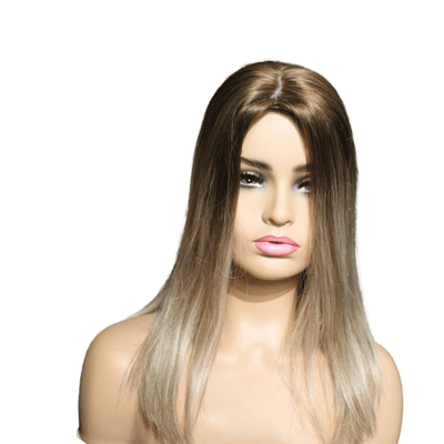 European Human Hair Topper | Caramel Blonde Ombre