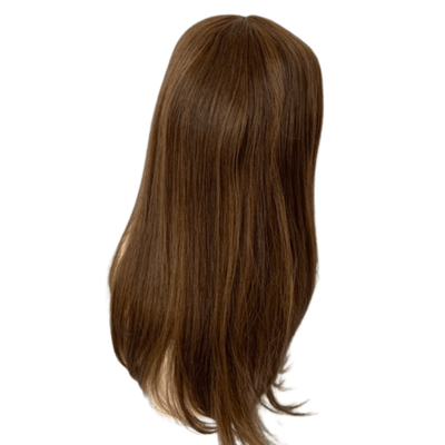 European Human Hair Topper | Chocolate Brown Chestnut Balayage