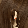 European Human Hair Topper | Chocolate Brown Chestnut Balayage