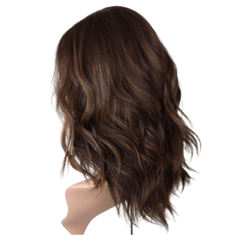 Dark Brown Caramel Balayage | Full Lace Virgin Human Hair Wig