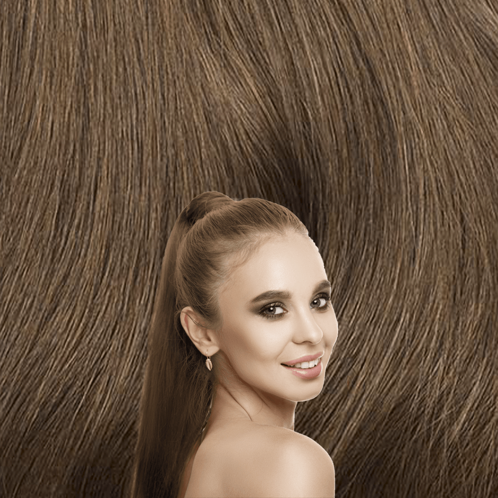 Chestnut Brown | Remy Human Hair Clip-In Ponytails