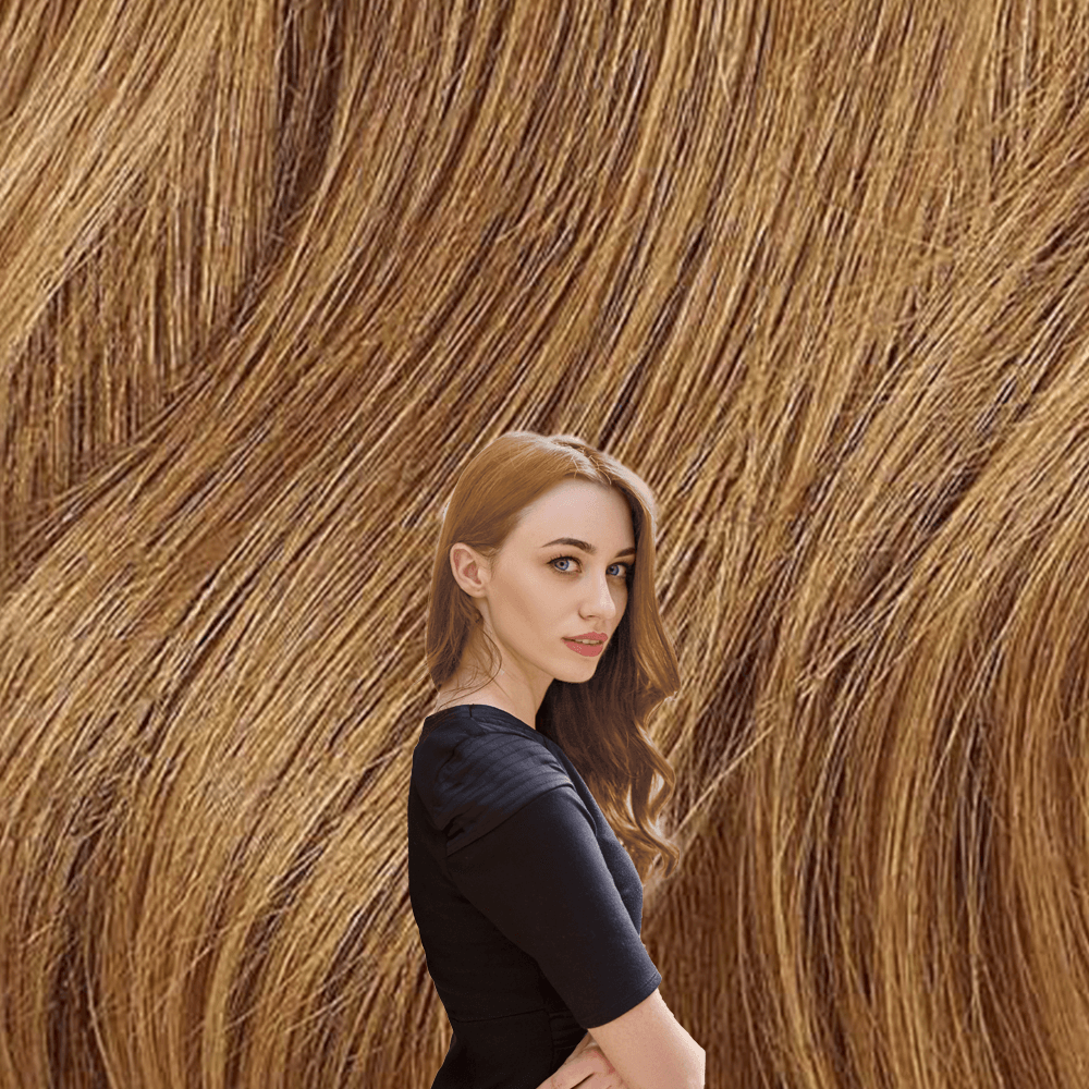 Light Auburn | Remy Human Hair Weft Clip-Ins + FREE Bamboo Brush