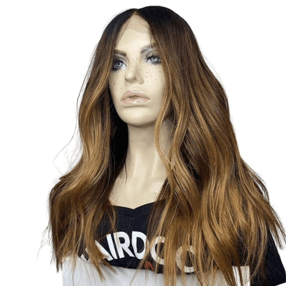 Dark Brown Caramel Fusion | Glueless Silk Top Virgin Human Hair Wig