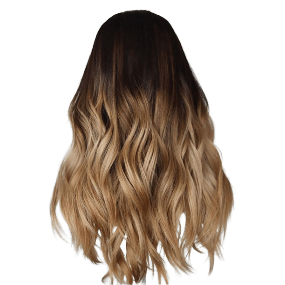 Dark Brown Light Caramel Balayage | Glueless Silk Top Virgin Human Hair Wig