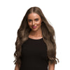 Ash Brown | Remy Human Hair Weft Clip-Ins + FREE Bamboo Brush
