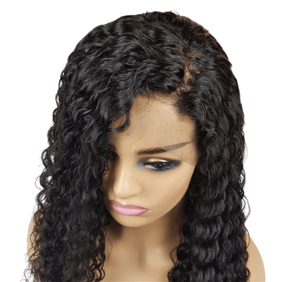 Natural Black Italian Curly | Lace Front Virgin Human Hair Wig