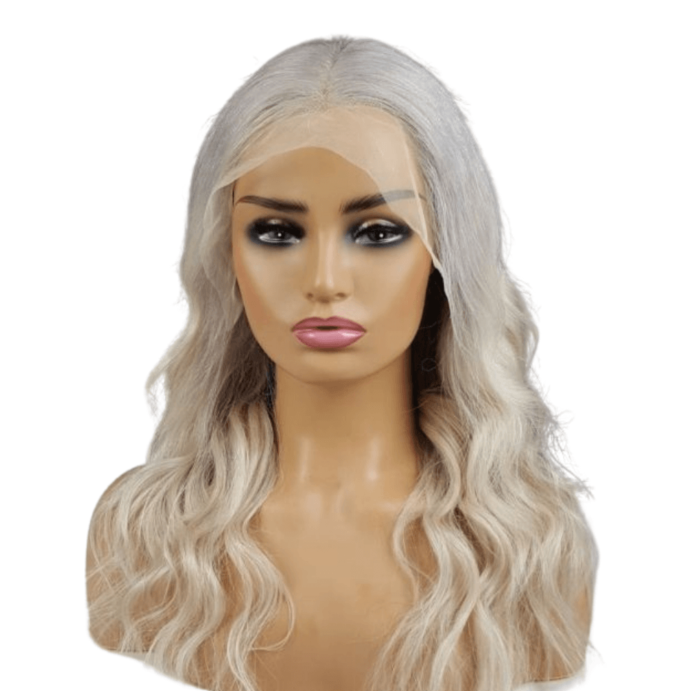 Real human hot sale hair wigs blonde